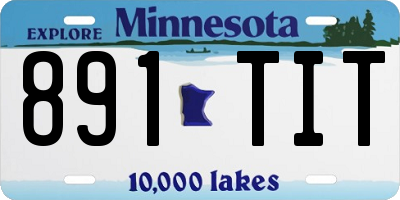 MN license plate 891TIT