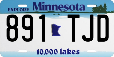 MN license plate 891TJD