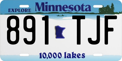 MN license plate 891TJF