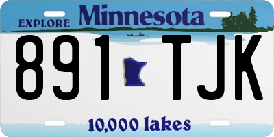 MN license plate 891TJK