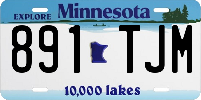MN license plate 891TJM