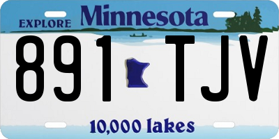 MN license plate 891TJV