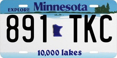 MN license plate 891TKC