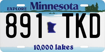 MN license plate 891TKD
