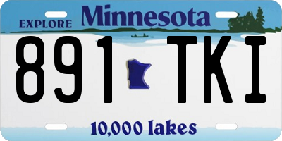 MN license plate 891TKI