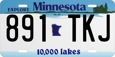 MN license plate 891TKJ