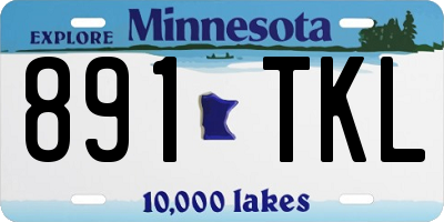 MN license plate 891TKL