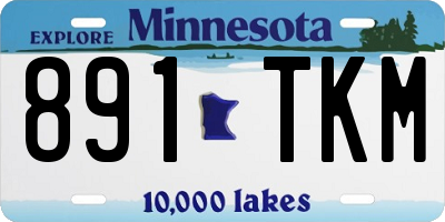 MN license plate 891TKM