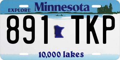 MN license plate 891TKP