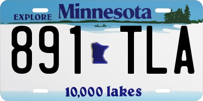 MN license plate 891TLA