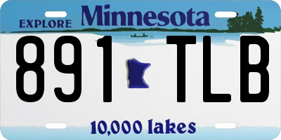 MN license plate 891TLB