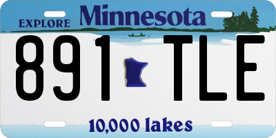MN license plate 891TLE