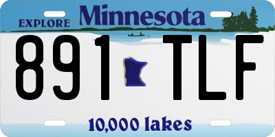 MN license plate 891TLF
