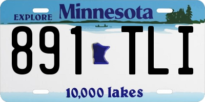MN license plate 891TLI