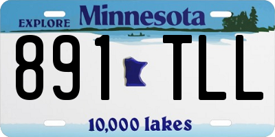 MN license plate 891TLL