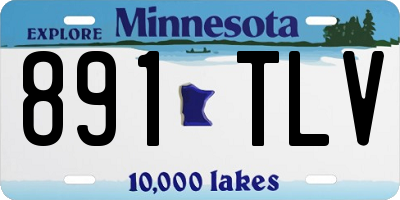 MN license plate 891TLV
