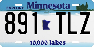 MN license plate 891TLZ