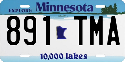 MN license plate 891TMA