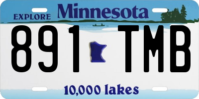 MN license plate 891TMB