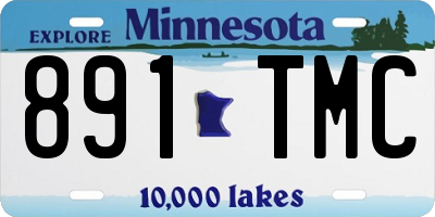 MN license plate 891TMC