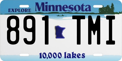 MN license plate 891TMI