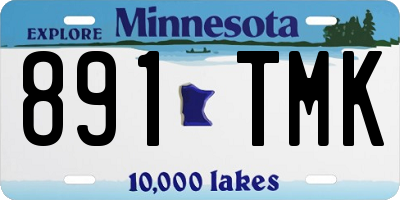 MN license plate 891TMK