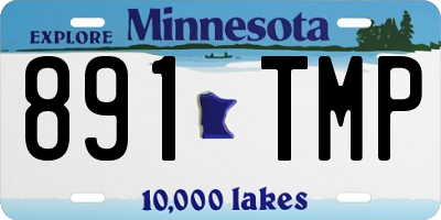 MN license plate 891TMP