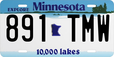 MN license plate 891TMW