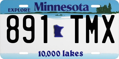 MN license plate 891TMX