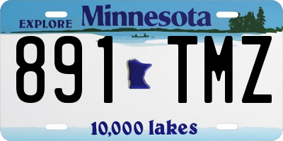 MN license plate 891TMZ