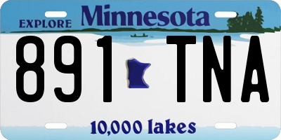MN license plate 891TNA