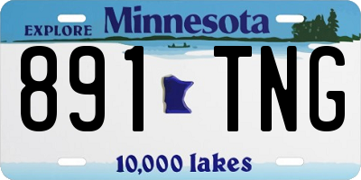 MN license plate 891TNG