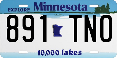 MN license plate 891TNO