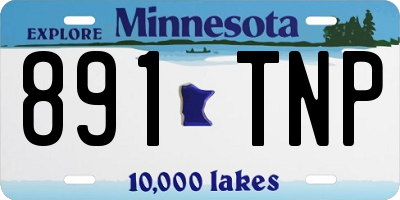 MN license plate 891TNP