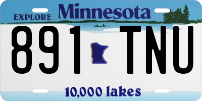 MN license plate 891TNU