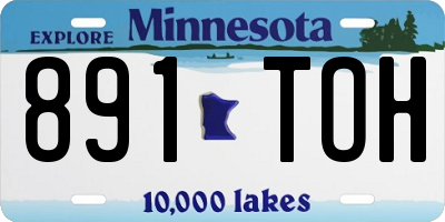 MN license plate 891TOH
