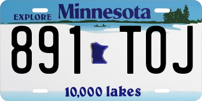 MN license plate 891TOJ