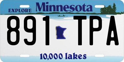 MN license plate 891TPA