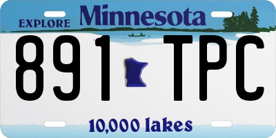 MN license plate 891TPC