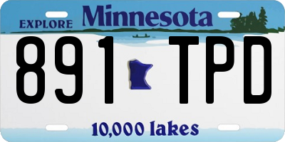 MN license plate 891TPD