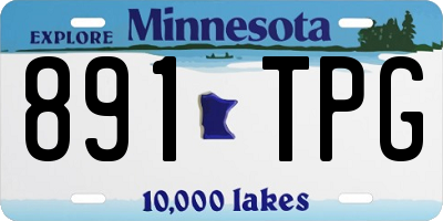 MN license plate 891TPG