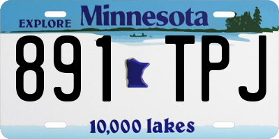 MN license plate 891TPJ
