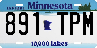 MN license plate 891TPM