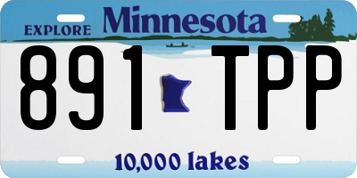 MN license plate 891TPP