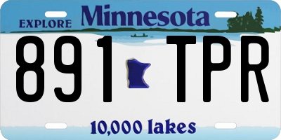 MN license plate 891TPR