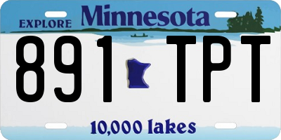 MN license plate 891TPT