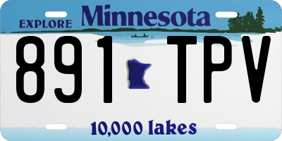 MN license plate 891TPV