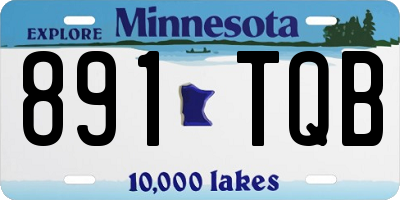 MN license plate 891TQB