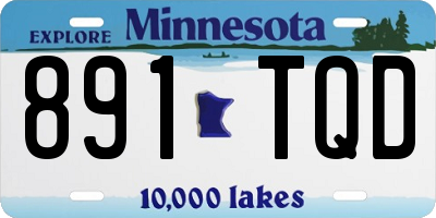MN license plate 891TQD
