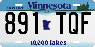 MN license plate 891TQF